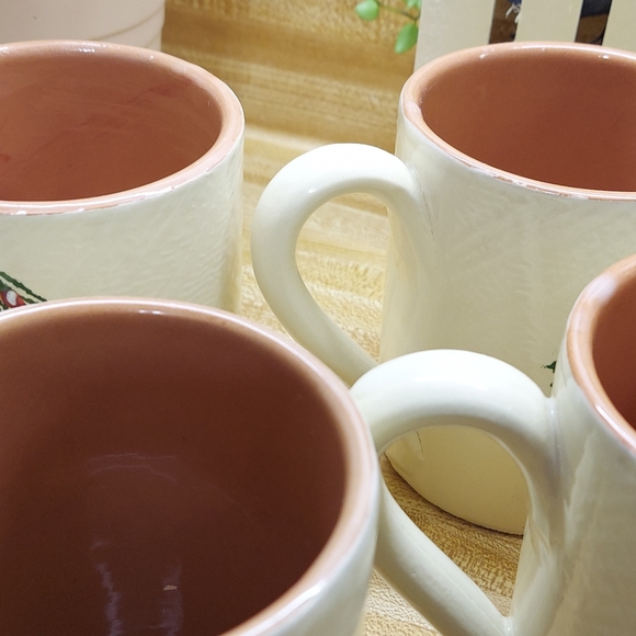 FURIO Home Alpine Mist Made In Italy Christmas Themed 16 oz Mugs x 4 - Picture 6 of 7